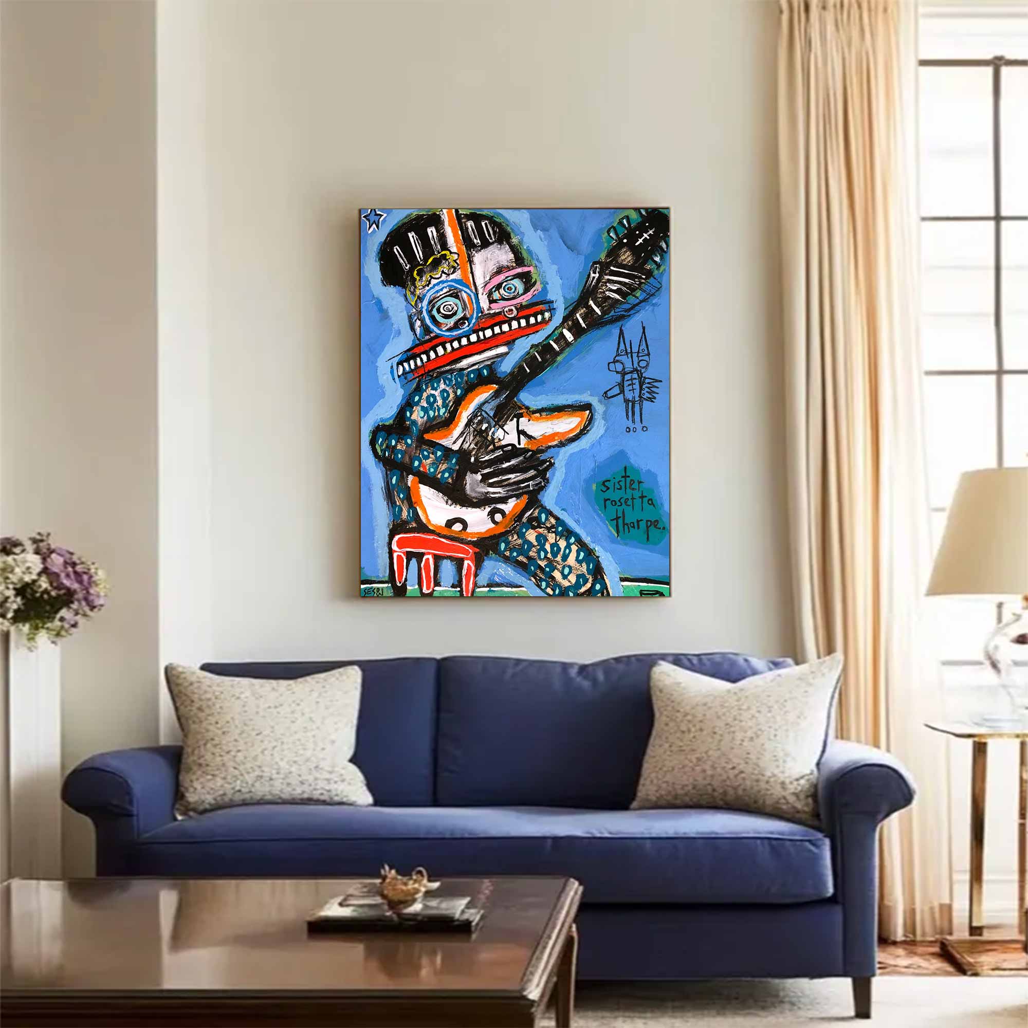 Colorful Pop Art Modern Graffiti Style Art Colorful Modern Art Canvas