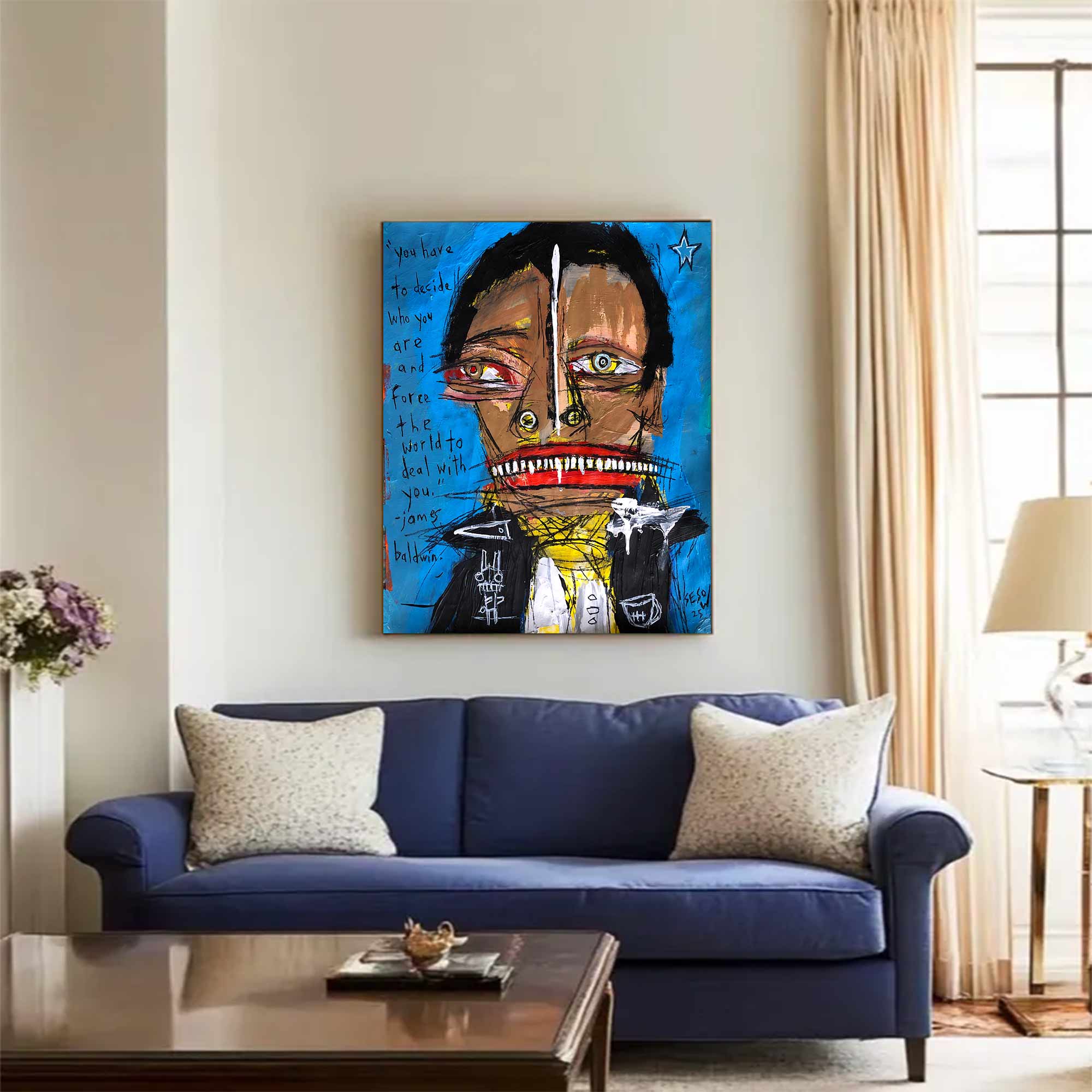 Colorful Modern Art Canvas Colorful Pop Art Modern Graffiti Style Art 