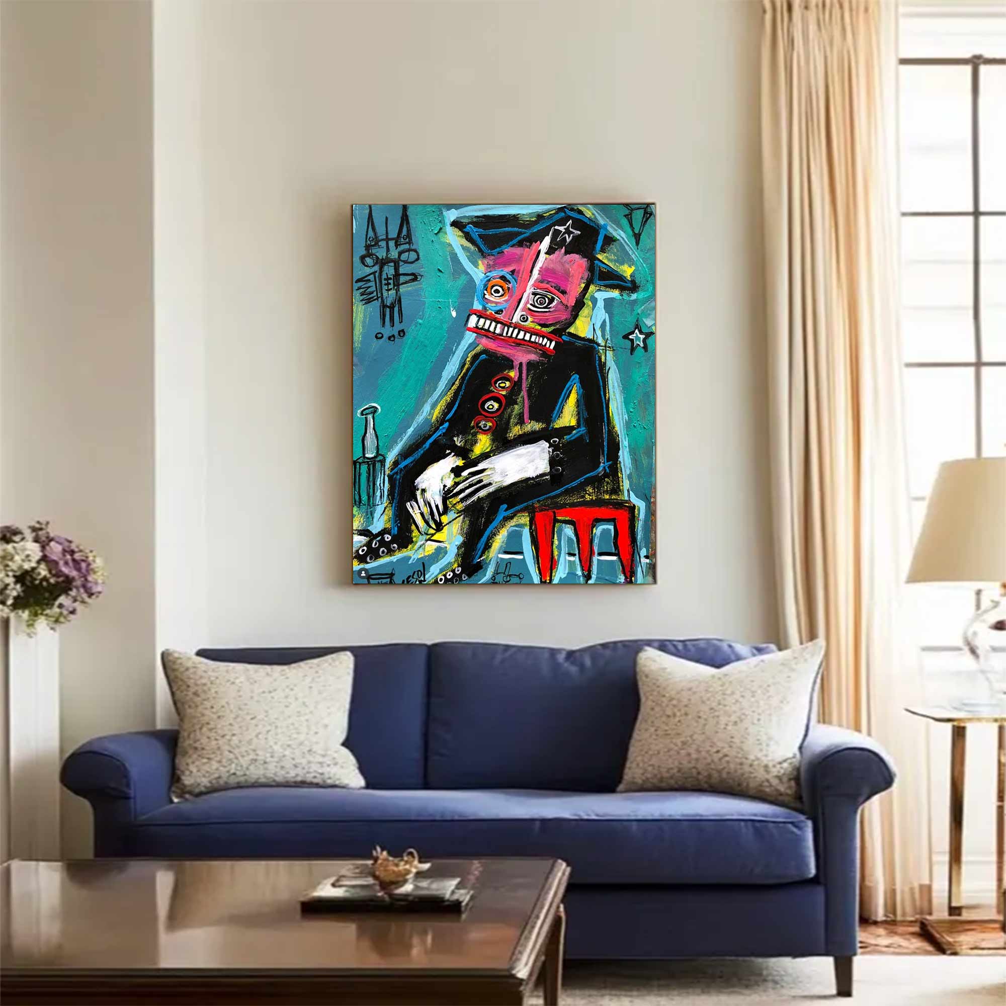 Modern Graffiti Style Art Colorful Pop Art Street Graffiti painting 