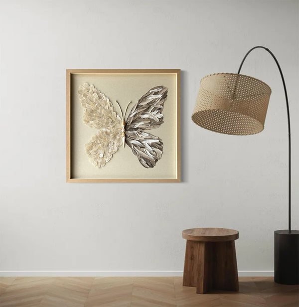 butterfly painting shell decor art butterfly wall art Shell decor painting