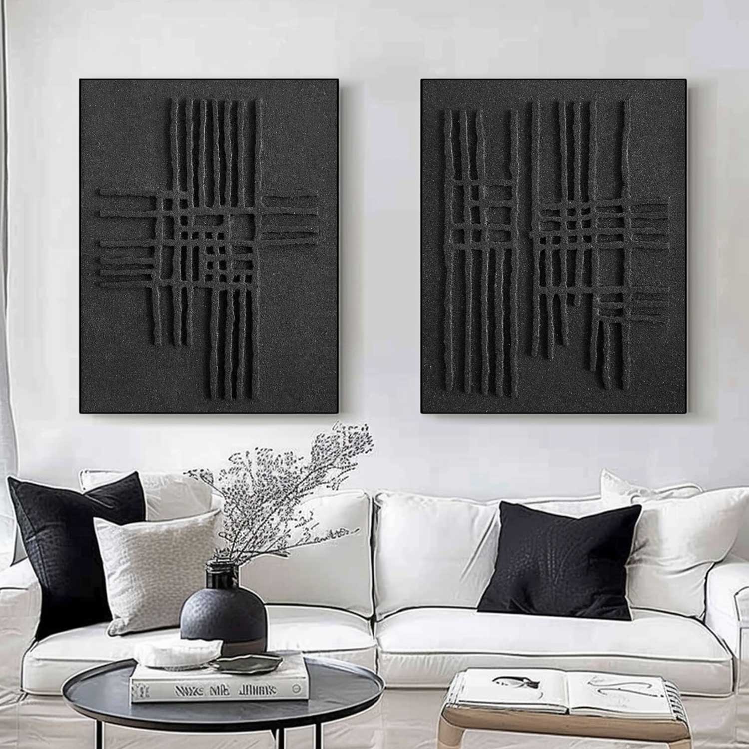 Set of 2 wall art #S055