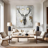 Large Animals Paintings Deer wall decor Deer Canvas Wall Art Deer Abstract Painting Deer Wall Art