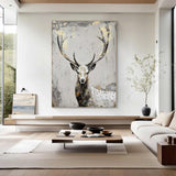 Large Animals Paintings Deer wall decor Deer Canvas Wall Art Deer Abstract Painting Deer Wall Art