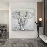 Personalized Gifts Elephant Painting Elephant Wall Decor Elephant Wall Art Animal Painting Elephant Canvas Wall Art