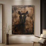 Horse oil painting brown horse painting Animal Painting horse head painting brown horse head painting