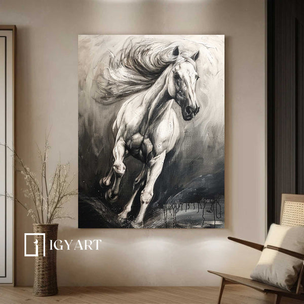 horse oil painting Horse Oil Painting animal wall art Horse Wall Art Personalized Gifts