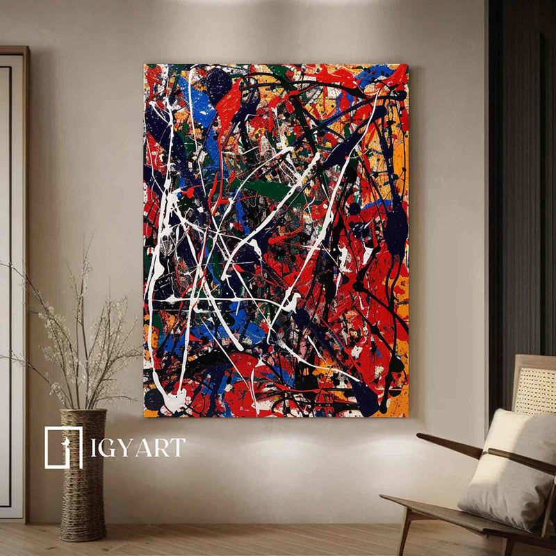 Pollock style art #S006