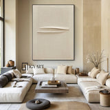 Personalized Gifts Beige Wall Art Beige Minimalist Art Beige Canvas Art Beige Textured Wall Art