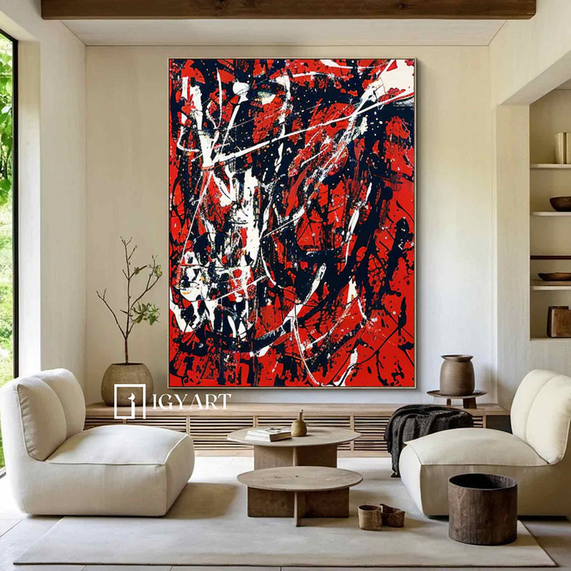 Pollock style art #S007