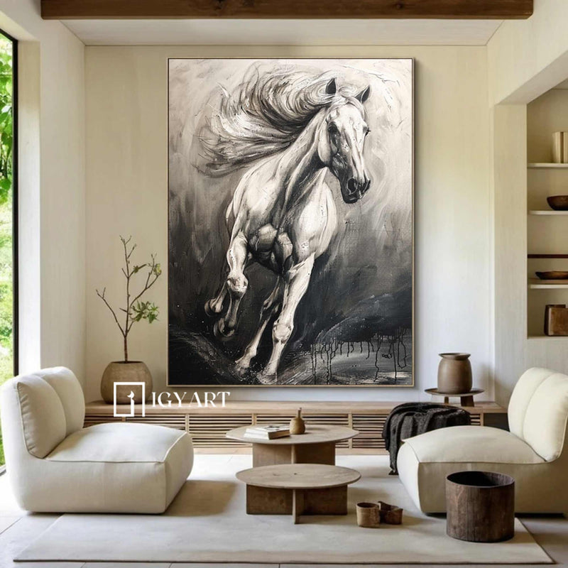 horse oil painting Horse Oil Painting animal wall art Horse Wall Art Personalized Gifts