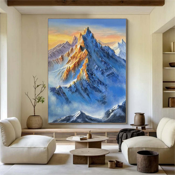 blue mountains artwork mountain painting mountain landscape art mountain artwork 