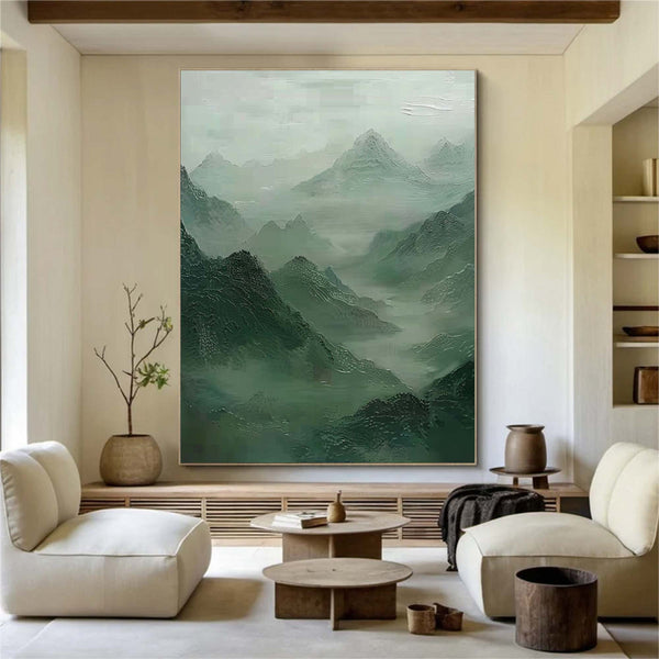 Green Mountains Wall Decor Green Mountains Wall Art Large Green Mountains Painting