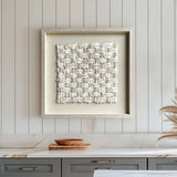 White texture wall decor Installation Art painting sculpture wall art 