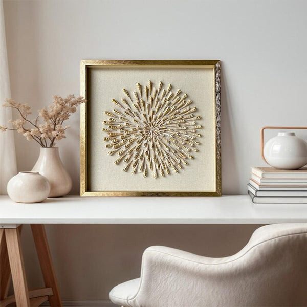 Golden conch wall decor art Golden conch painting conch decor painting