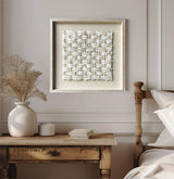 White texture wall decor Installation Art painting sculpture wall art 