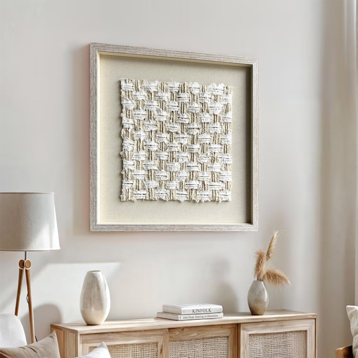 White texture wall decor Installation Art painting sculpture wall art 
