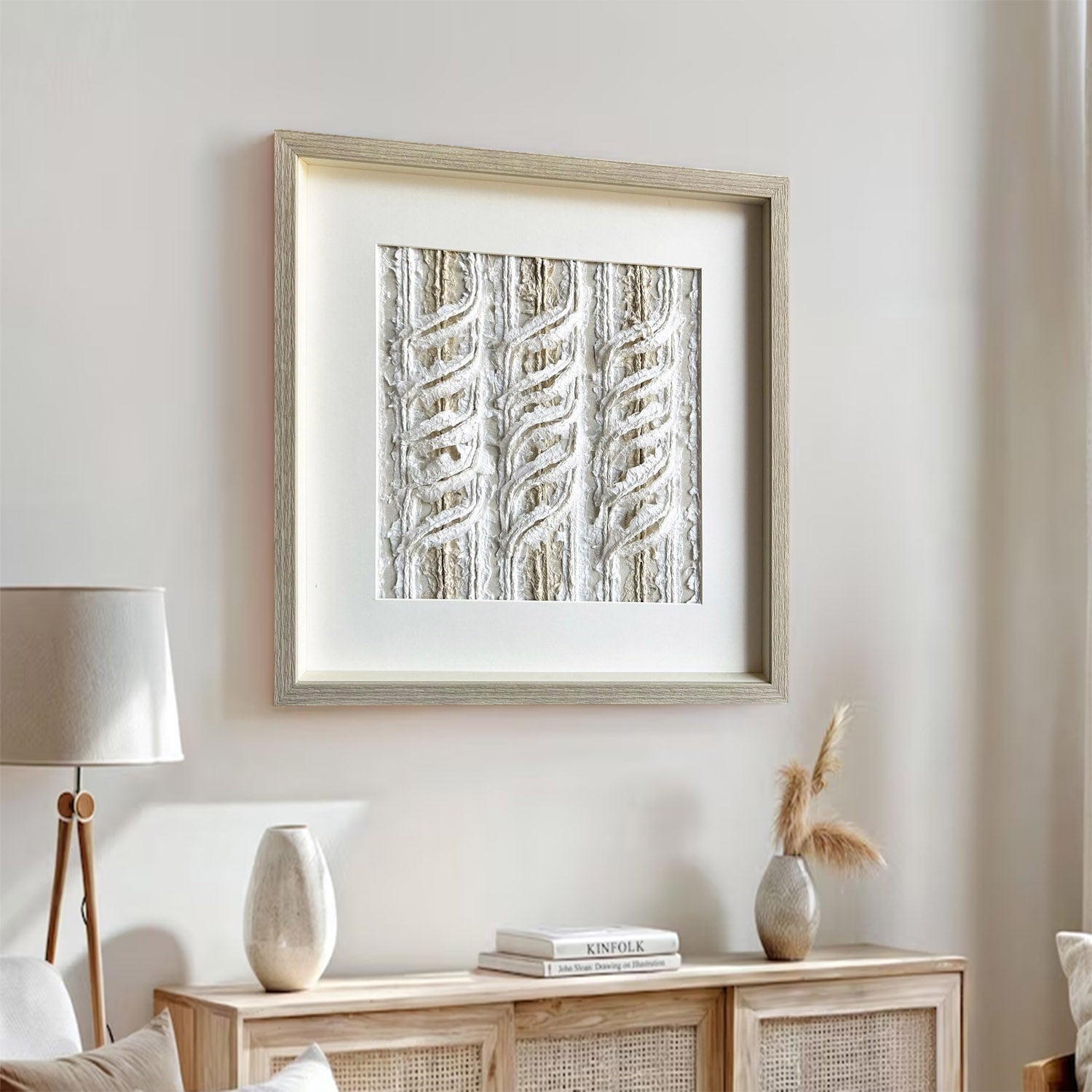 White texture wall decor Installation Art painting sculpture wall art 