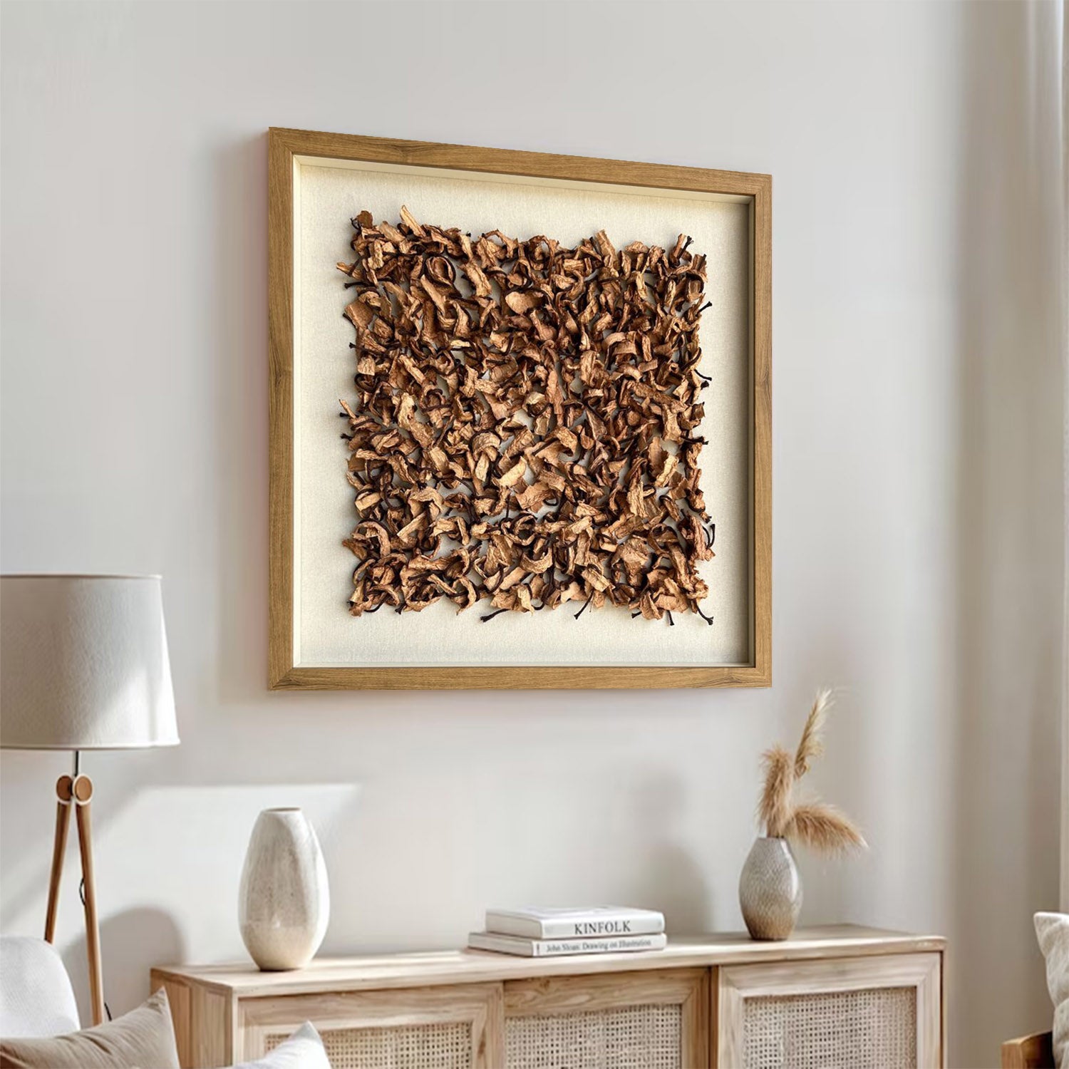 Installation Art painting brown texture wall art sculpture wall art