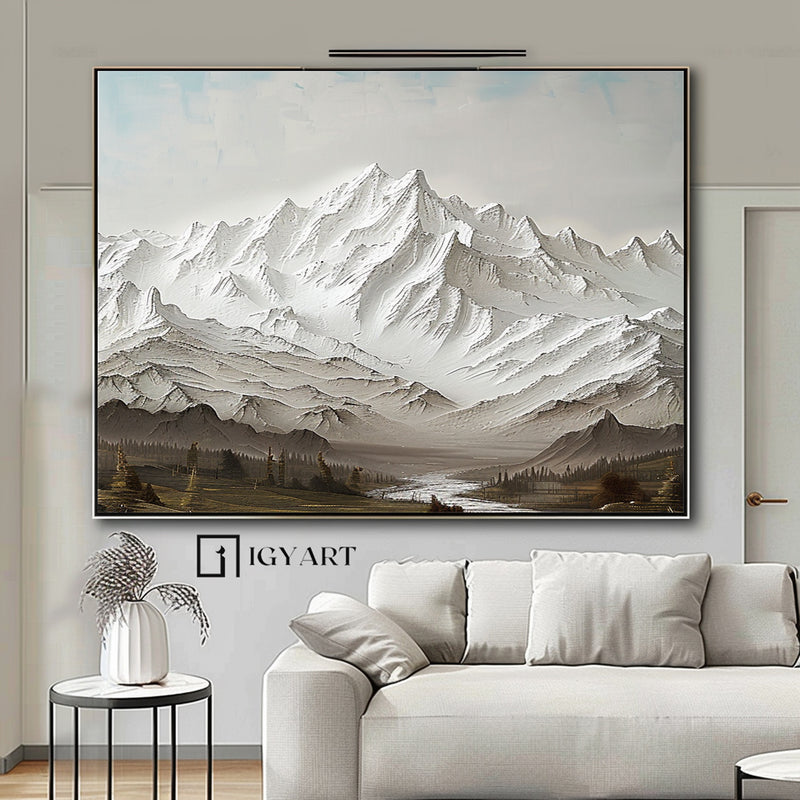 Large mount paintings mountain wall art Large mountain artwork mountain landscape art 