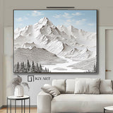 mountain wall art Large mountain artwork Large mount paintings mountain landscape art 