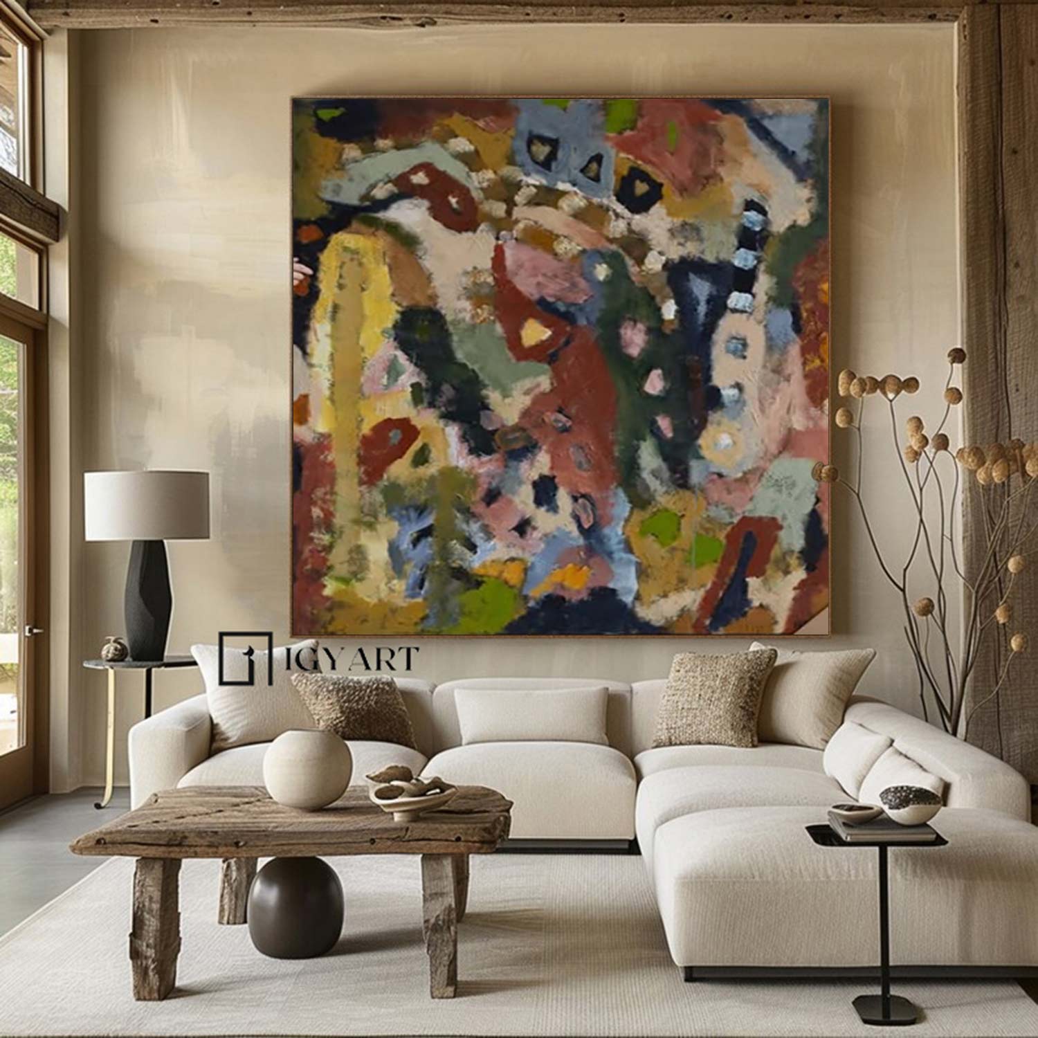 Colorful abstract painting street graffiti painting graffiti-style painting