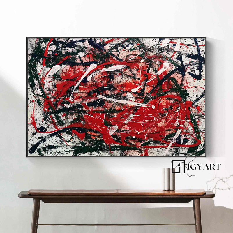 Pollock style art #H011