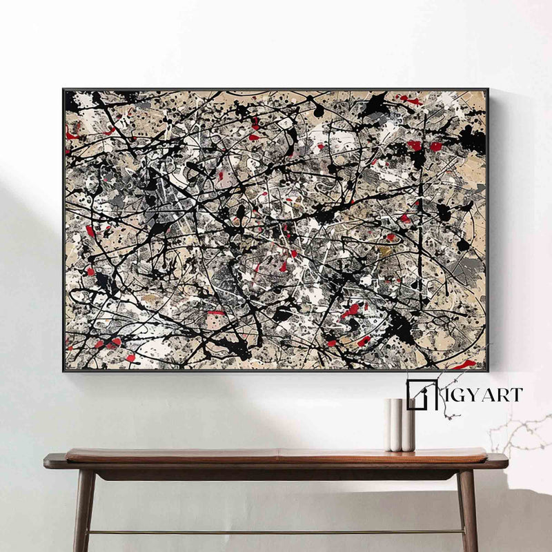 Pollock style art #H004