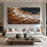 Wood carving wall art Art Black and white Sculptured art Painting sculpture Abstract 3D Textured Wall Art