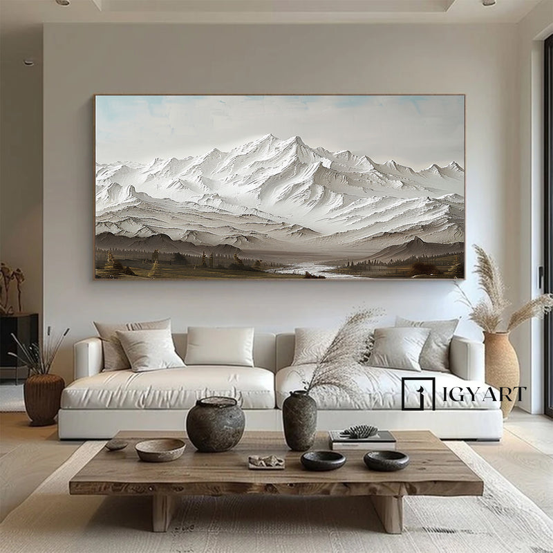 Large mount paintings mountain wall art Large mountain artwork mountain landscape art 