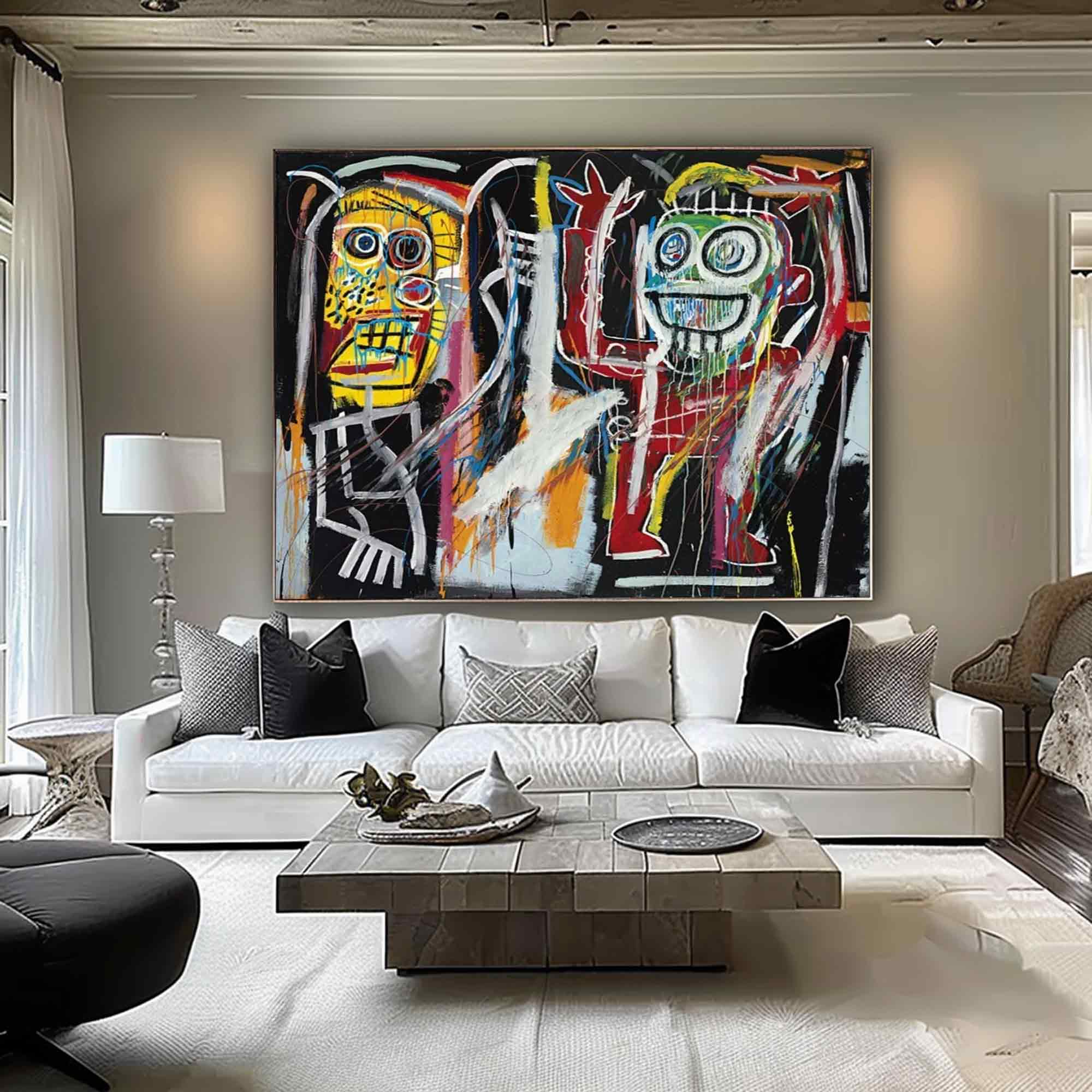 Street Graffiti painting Modern Graffiti Style Art Red Pop Art