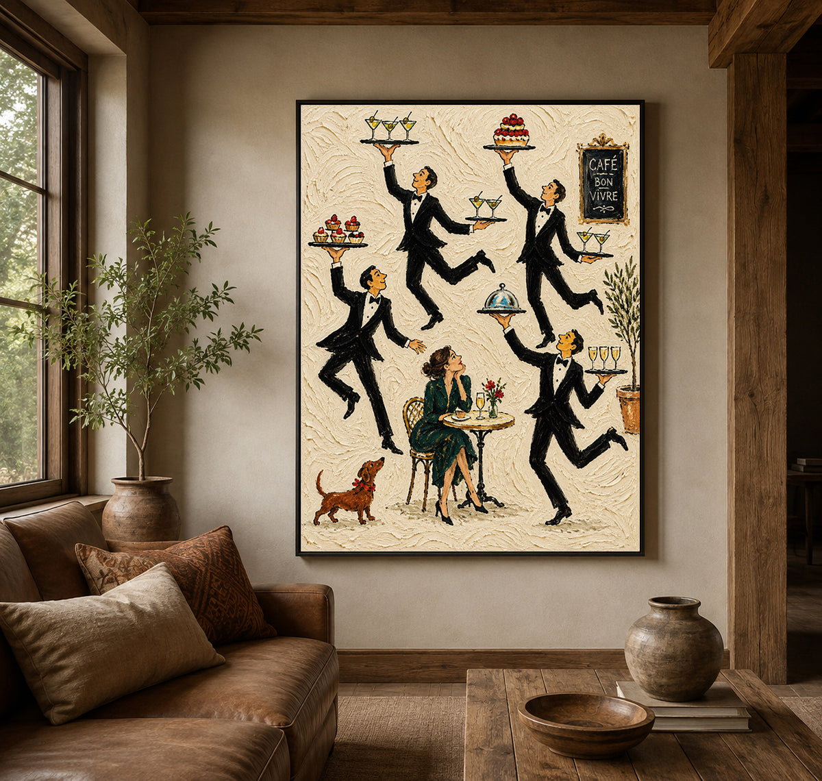 French Bistro Wall Art For Dining Room Vintage Kitchen Decor With Textured Finish