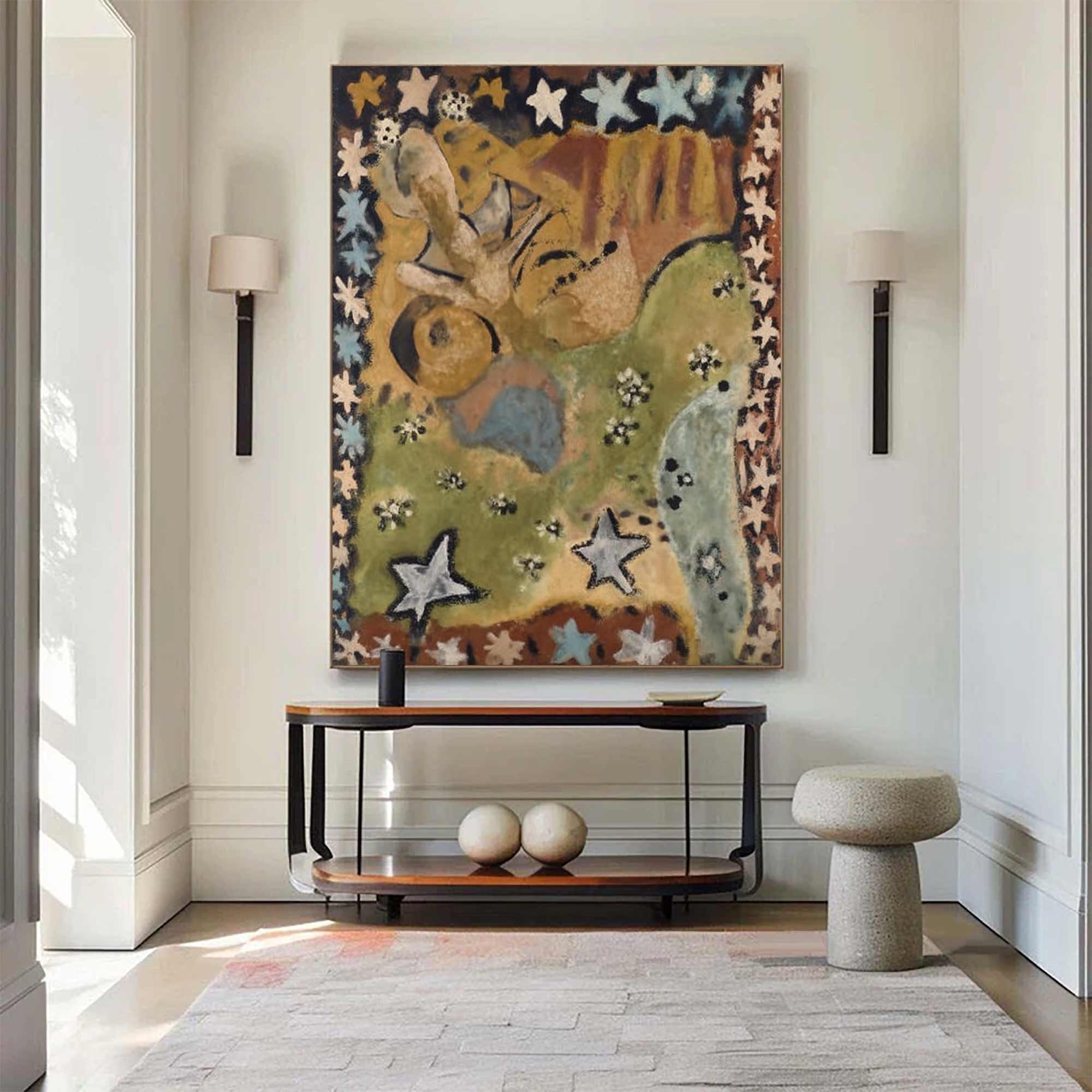 Graffiti Style Painting Modern Graffiti Art Colorful Abstract Art 