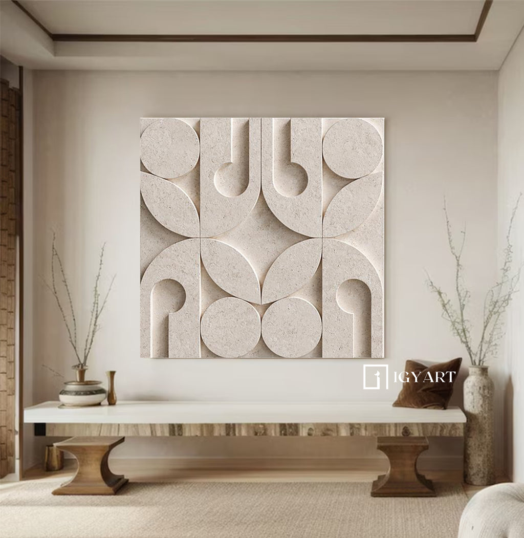 A closer look at Sculptural Texture Wall Decor