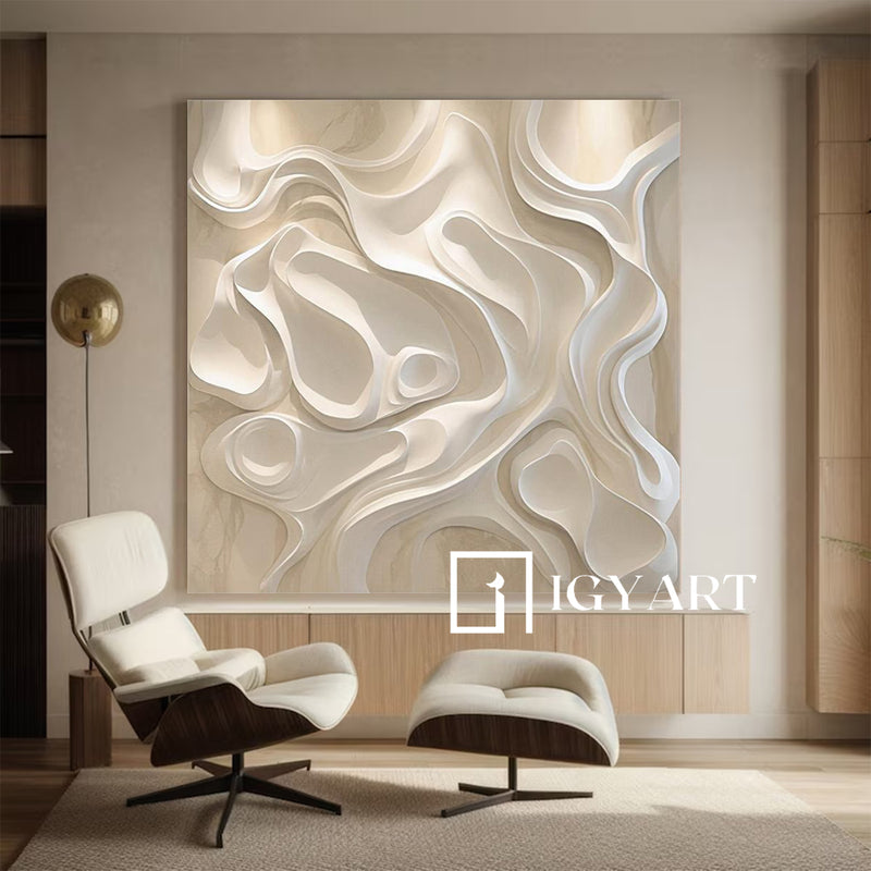 Sculptured art Painting Art sculpture Textured Wall Decor Abstract 3D Textured Wall Decor Customizable colors