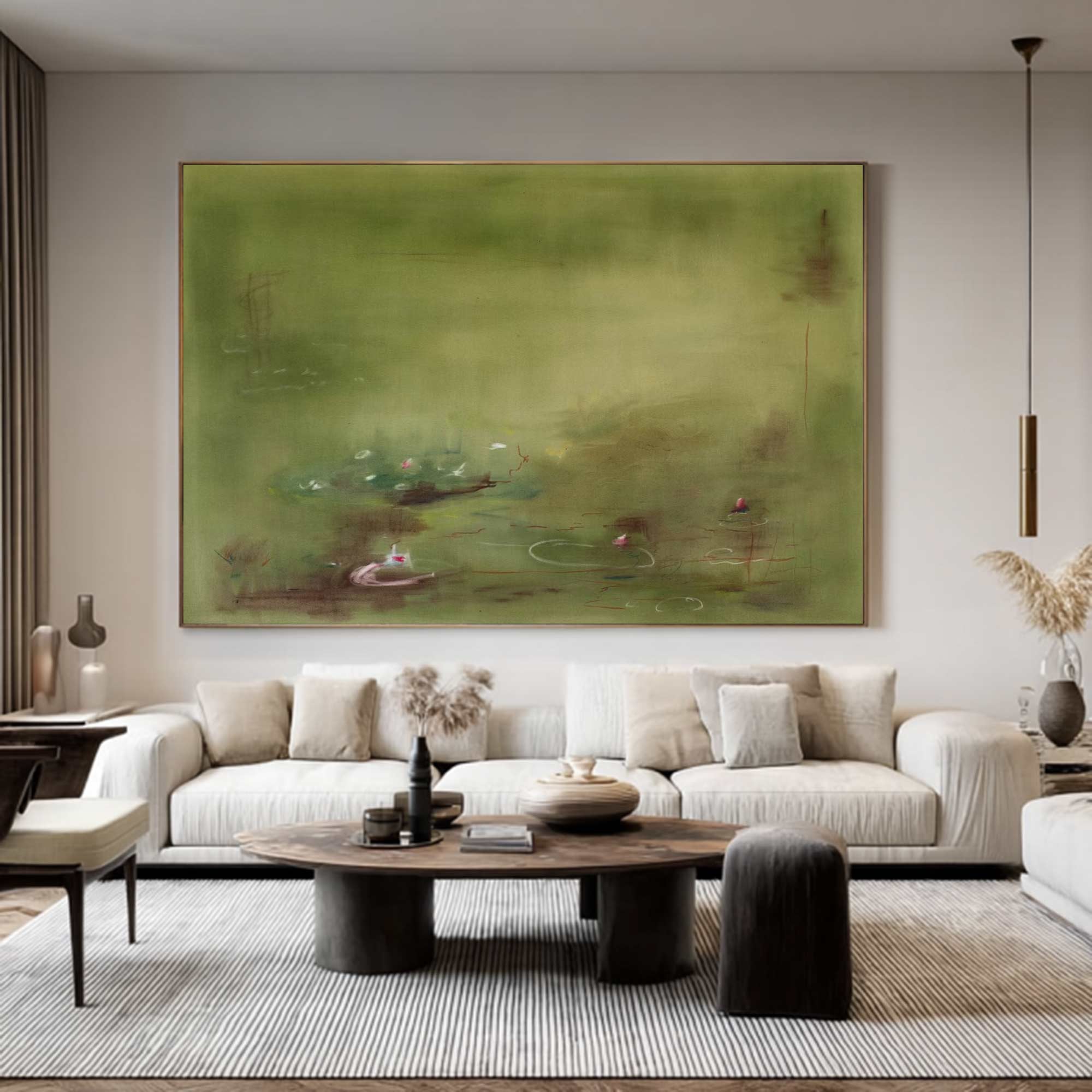 green flower painting Green plant painting, green graffiti art, 