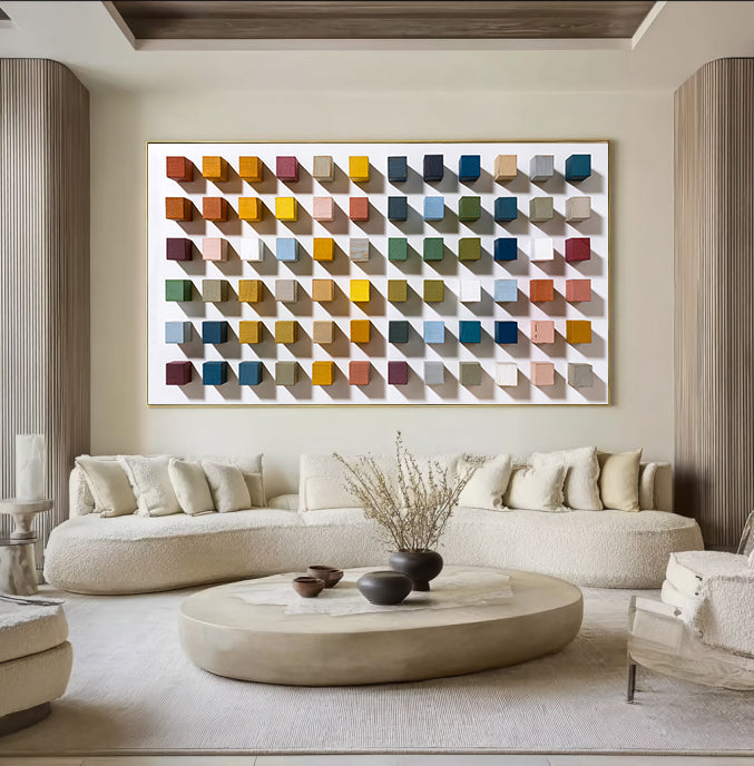 3D Textured Wood Wall Art Contemporary Wood Wall Sculpture Decor 