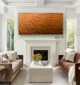 brown Sculptured art Painting Wood carving wall art Art sculpture Abstract 3D Textured Wall Art