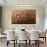 brown Sculptured art Painting Wood carving wall art Art sculpture Abstract 3D Textured Wall Art