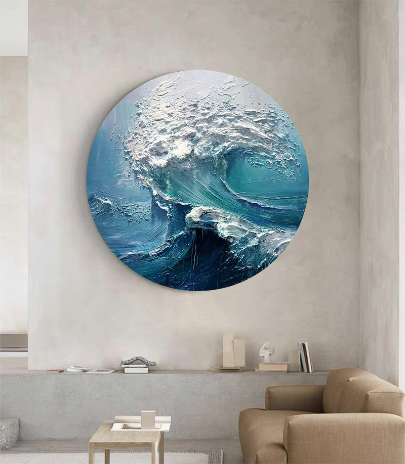 Circular painting #C025