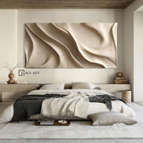 Wood carving wall art Art Beige Sculptured art Painting sculpture Abstract 3D Textured Wall Art