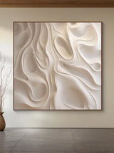 Beige Sculptured art Painting Art sculpture Textured Wall Decor Beige 3D Textured Wall Decor