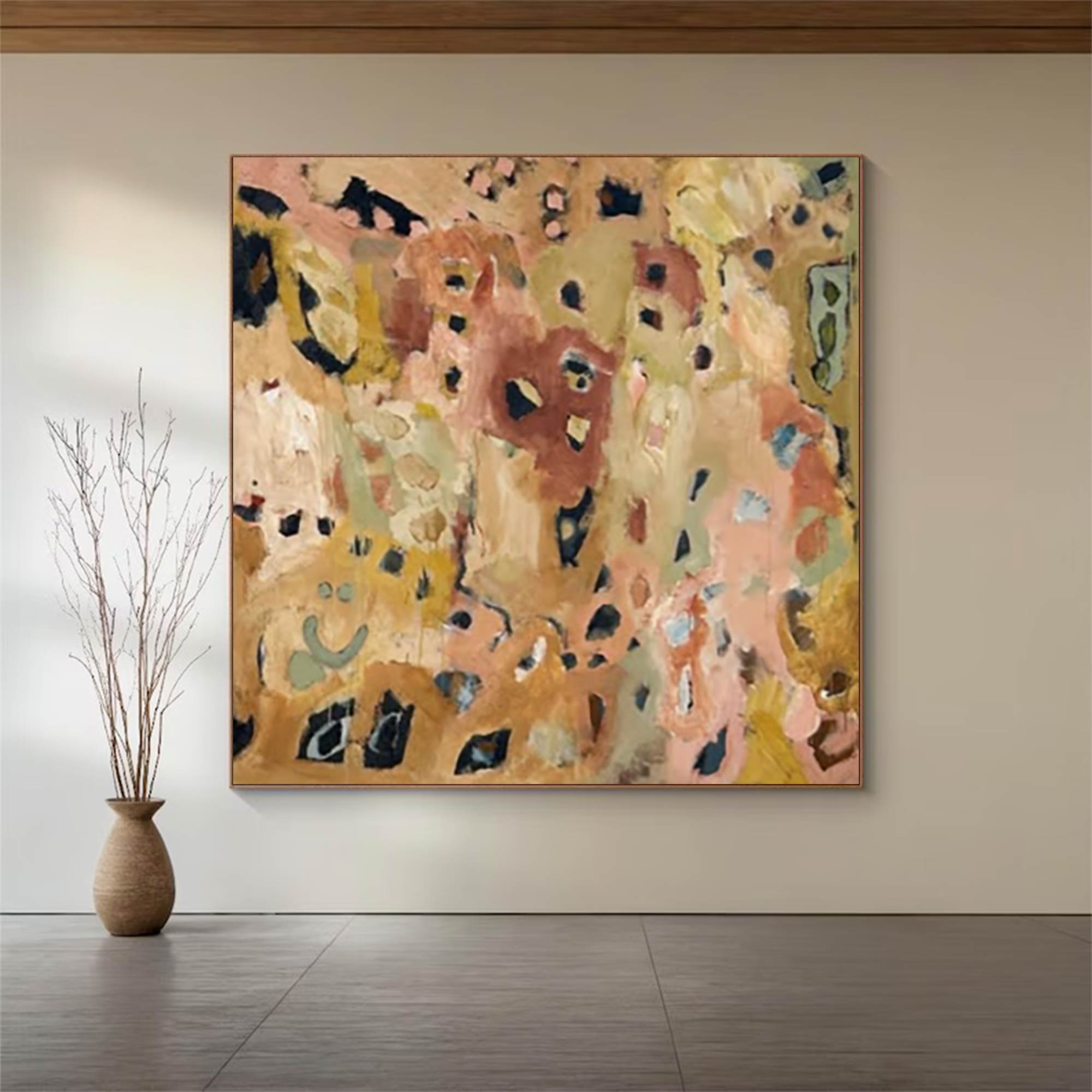 Green abstract painting street graffiti painting Pop Art painting 