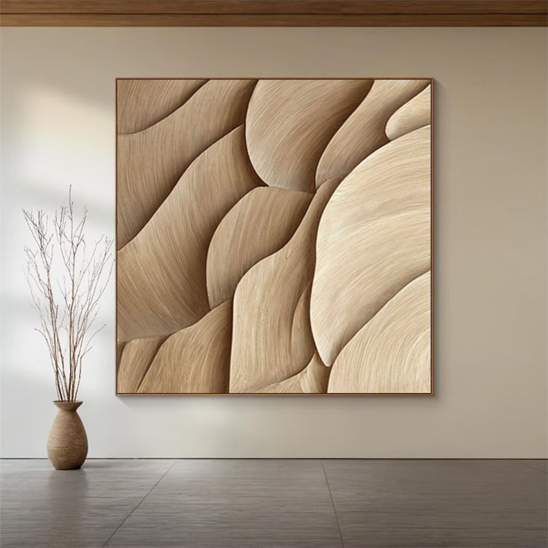 Geometric Wood Wall Art Wood carving wall art Sculptured art Painting