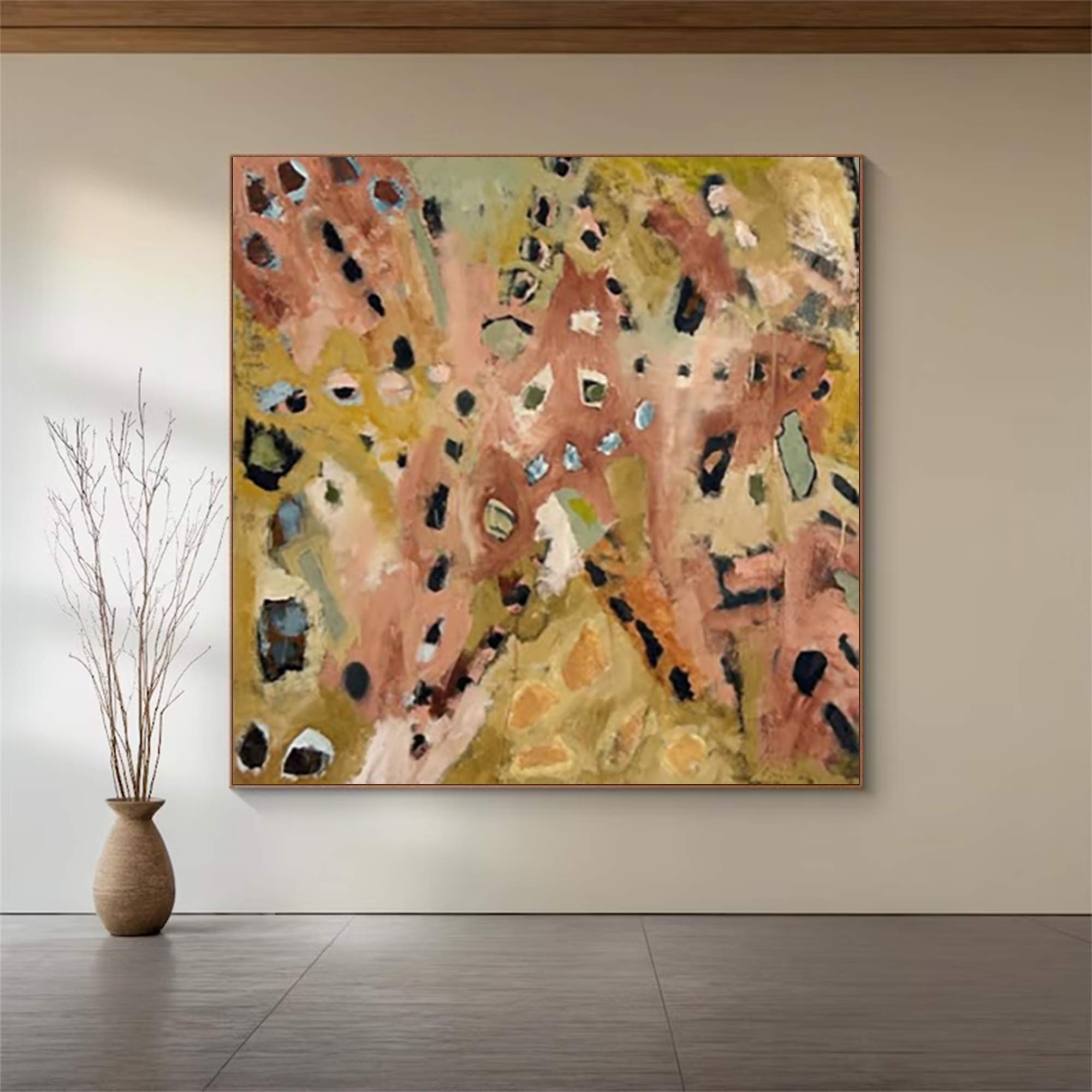 Green abstract painting street graffiti painting Pop Art painting