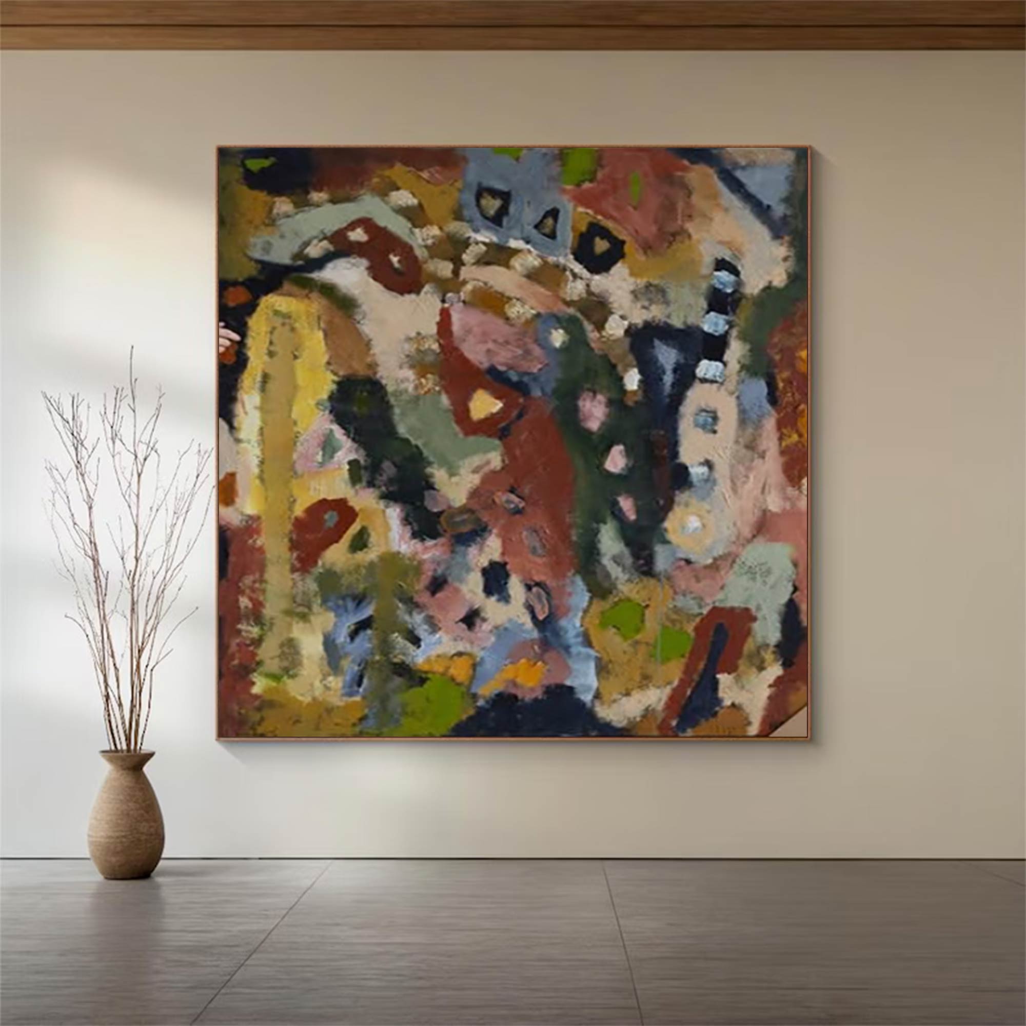 Colorful abstract painting street graffiti painting graffiti-style painting