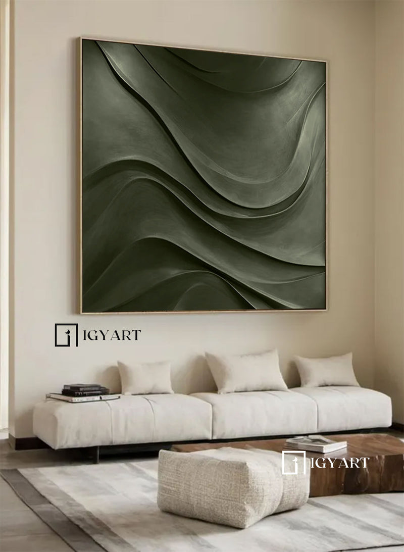 green Sculptured art Art sculpture Textured Wall Decor green 3D Textured Wall Decor Customized colors