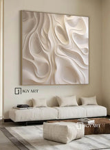 Beige Sculptured art Painting Art sculpture Textured Wall Decor Beige 3D Textured Wall Decor