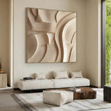 Geometric Wood Wall Art Wood carving wall art Sculptured art Painting