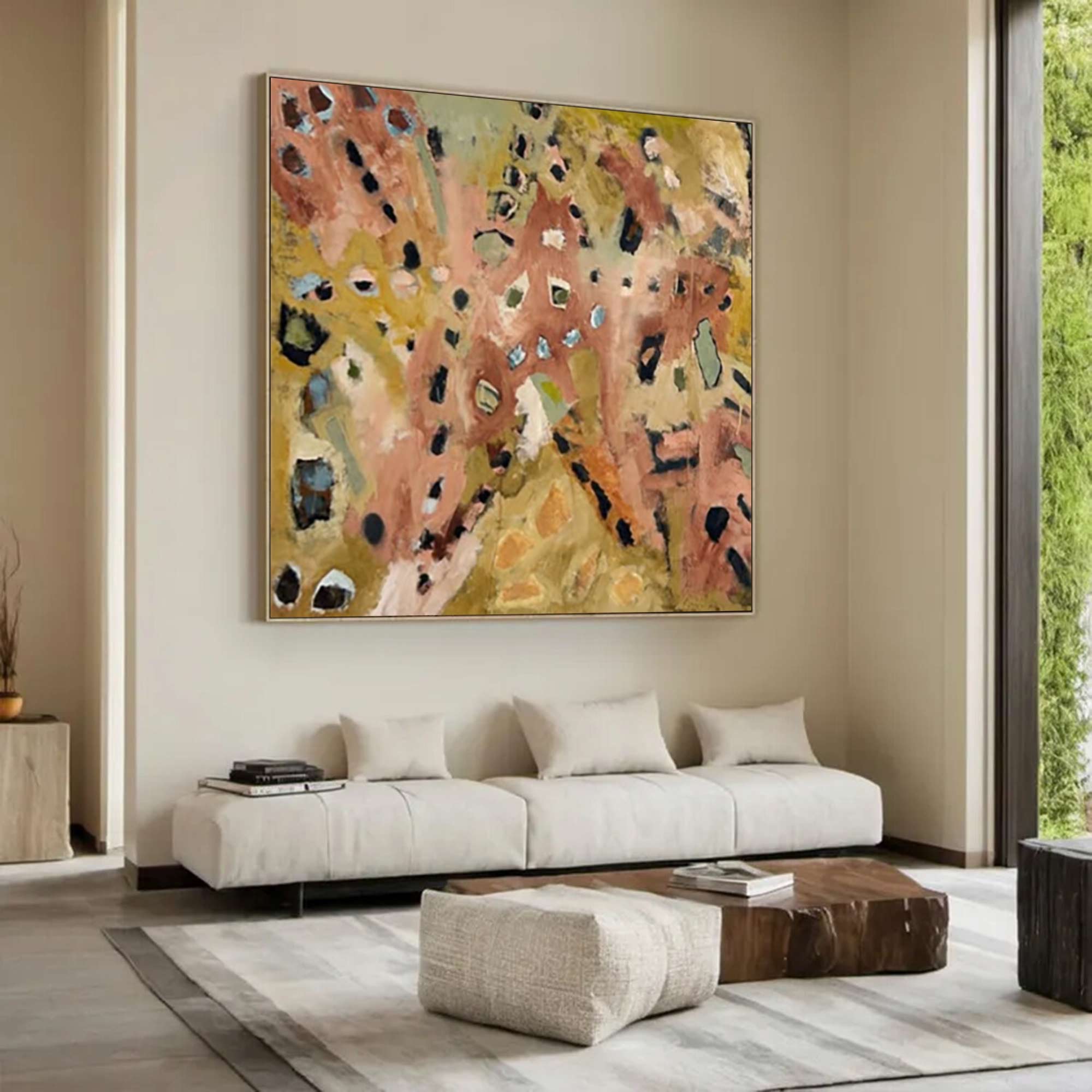 Green abstract painting street graffiti painting Pop Art painting