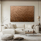 brown Sculptured art Painting Wood carving wall art Art sculpture Abstract 3D Textured Wall Art